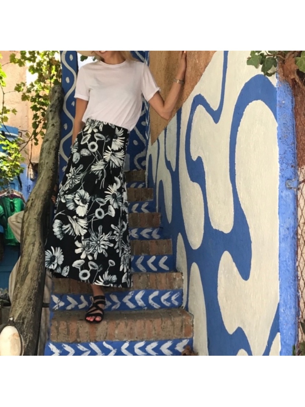 ZARA FLORAL PRINT SKIRT